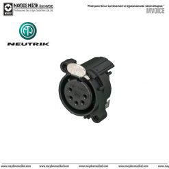 Neutrik NC5FAH - 5 Pin XLR Dişi Şase Tip Konnektör