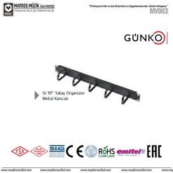 Günko PA CC ORG YO 1U - Yatay Kablo Düzenleyici Modül