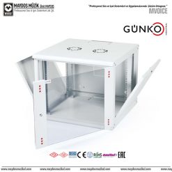 Günko ELGW 12U 6060 LG 111 - 19'' Elegant WALL Serisi Duvar Tipi Kabin