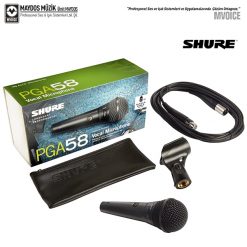 Shure PGA58 XLR - Dinamik Kardioid Vokal Mikrofonu