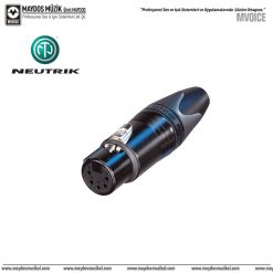 Neutrik NC5FXX B - 5 Pin Dişi XLR Konnektör / Siyah