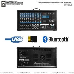 Denox DX 1062 - FX 2x450W Bluetooth Power Mikser