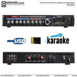 Denox DXK 150U - 2x80W Karaoke Mikser Amfi