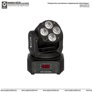 Eclips Nano Wash 4x12 RGBW 4 in 1 Sese Duyarlı Moving Head Robot