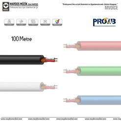 Procab MC305/1 - Ultraflex™ Dengeli Mikrofon Kablosu / 100 Metre - Siyah