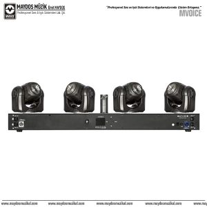 Eclips Power Beam - 4 in 1 Sese Duyarlı 4 x 32W Beam Moving Head Işık