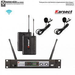 Karsect Kru 102/99Ll - Çift Yaka Tipi Telsiz Mikrofon