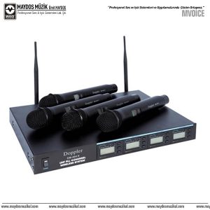 Doppler DM-400H UHF Band Dört Telsiz Mikrofon