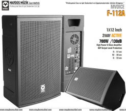 MVOICE F112A PRO - 12'' 800W 2 Yollu Aktif Kabin