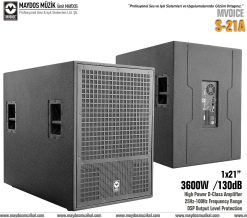 MVOICE S 21A - 1x21'' 3600W Aktif SubBass