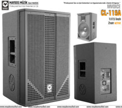 MVOICE CL-115A - 15'' 800W 2 Yollu Aktif Kabin